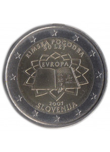2007 - SLOVENIA 2 Euro Comm. Trattato Roma Fdc